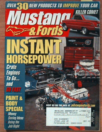 MUSTANG & FORDS 2002 MAR - THUNDERBIRD ROADSTER, GTA